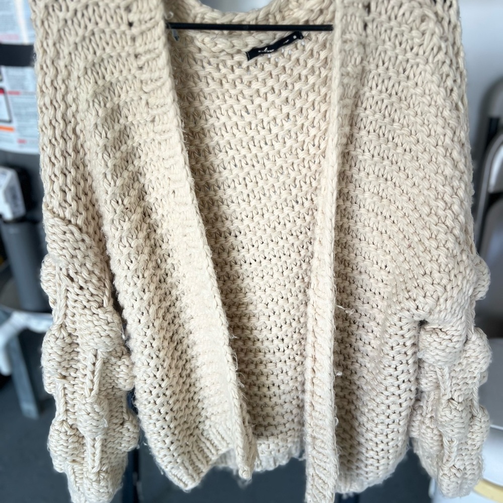 Chunky Knit Cream Sweater
